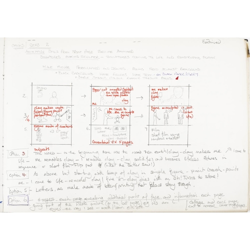 469 - Neil Wilkinson - Folio of drawings and works from Brighton Art College, overall 42cm x 30cm