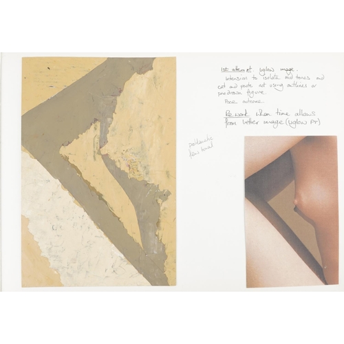 469 - Neil Wilkinson - Folio of drawings and works from Brighton Art College, overall 42cm x 30cm