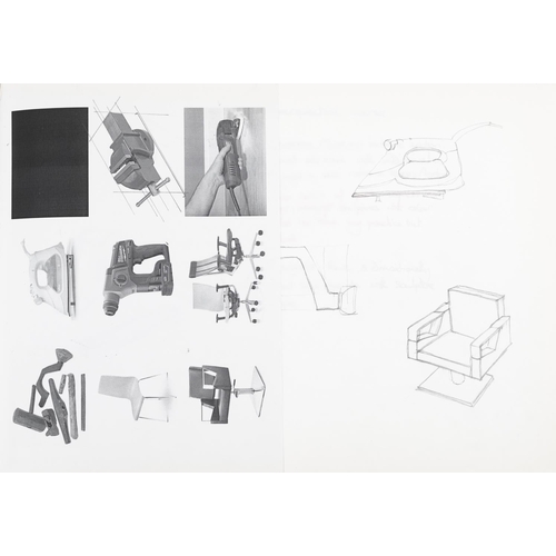 469 - Neil Wilkinson - Folio of drawings and works from Brighton Art College, overall 42cm x 30cm