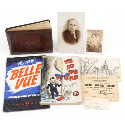 1723 - Sporting interest Bellevue Speedway memorabilia relating to E O Spence Director and General Manager ... 