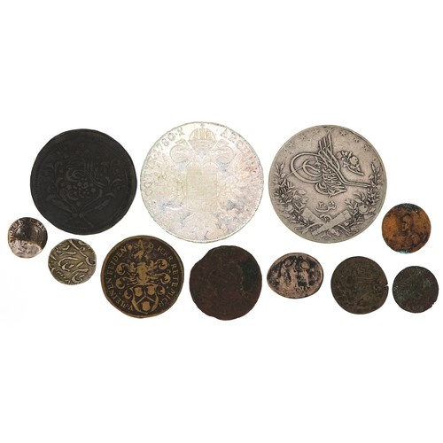 2111 - Antiquarian, Roman, hammered silver and world coinage including re-struck silver Maria Theresa thale... 