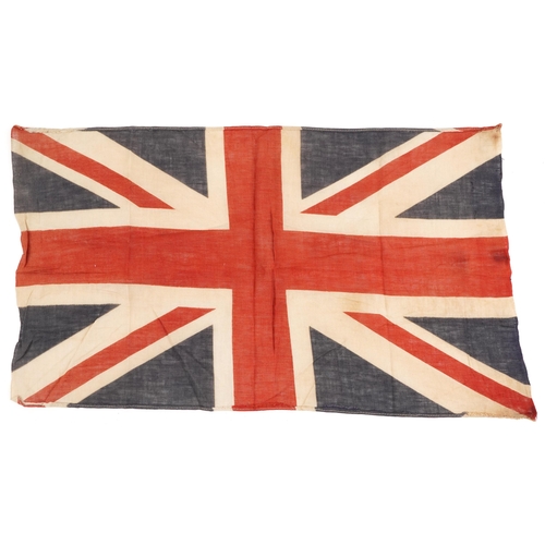 1876 - Five British and New Zealand naval interest ensign flags, the largest 135cm x 94cm