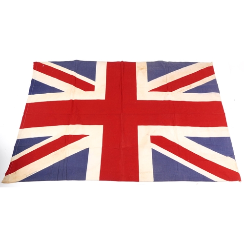 1876 - Five British and New Zealand naval interest ensign flags, the largest 135cm x 94cm