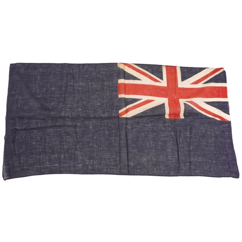 1876 - Five British and New Zealand naval interest ensign flags, the largest 135cm x 94cm