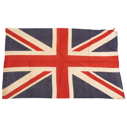 1876 - Five British and New Zealand naval interest ensign flags, the largest 135cm x 94cm