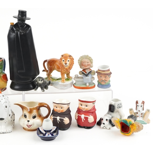 1550 - 19th century and later collectable and comical china including a Wedgwood Sandeman decanter, Goebel ... 