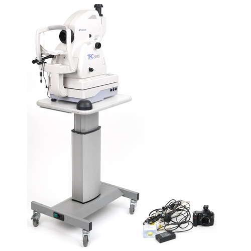 1204 - Topcon TRC NW6S Non-Mydriatic retinal camera on electric rise and fall table with Nikon D80 camera b... 