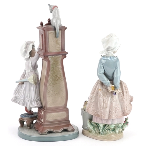 636 - Two Lladro figures including Bedtime 5347, the largest 27.5cm high