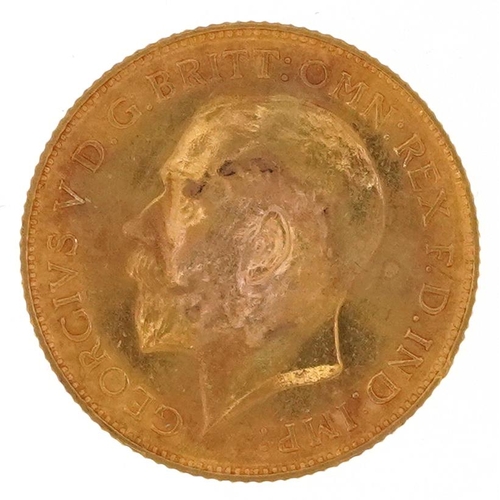 2033 - George V 1911 gold half sovereign