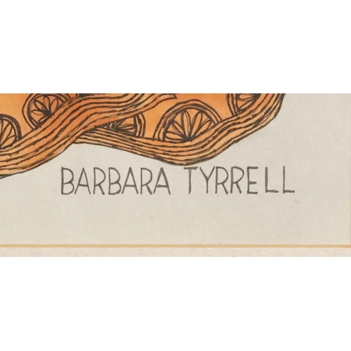 757 - Barbara Tyrrell - Mother and child, two pictures, one gouache and one lithograph signed by the artis... 