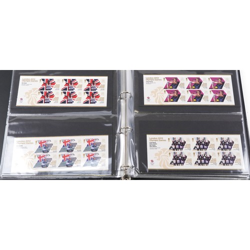 1758 - Collection of London 2012 Olympic Games mint unused stamps arranged in an album