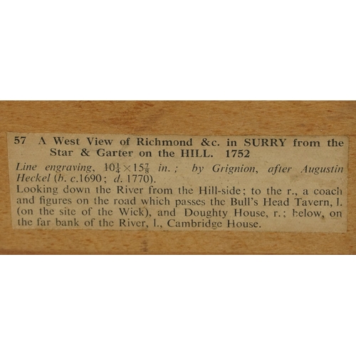 1271 - West view of Richmond and Surrey from The Star and Garter on the Hill and a view from Richmond Hill ... 