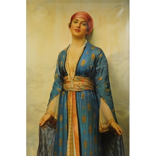 230 - After William Clarke Wontner - Yasmeen from The Arabian Nights, oil on canvas, mounted and framed, 1... 