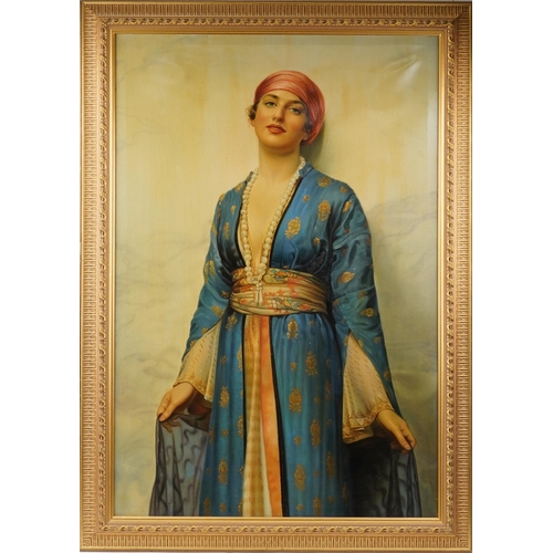 230 - After William Clarke Wontner - Yasmeen from The Arabian Nights, oil on canvas, mounted and framed, 1... 