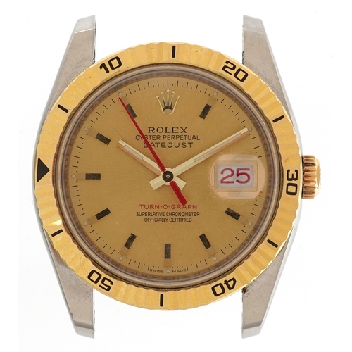 2202 - Rolex, gentlemen's 18ct gold and stainless steel Rolex Turn-O-Graph Oyster Datejust automatic wristw... 
