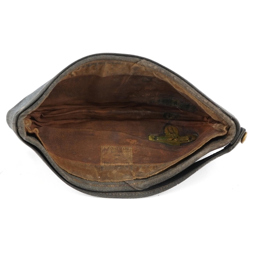 1856 - British military World War II RAF Officer's side cap previously belonging to Evan David Verdlin Will... 