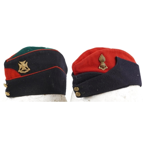 1857 - Two British military World War II side caps including a Junior Training Corps example previously bel... 