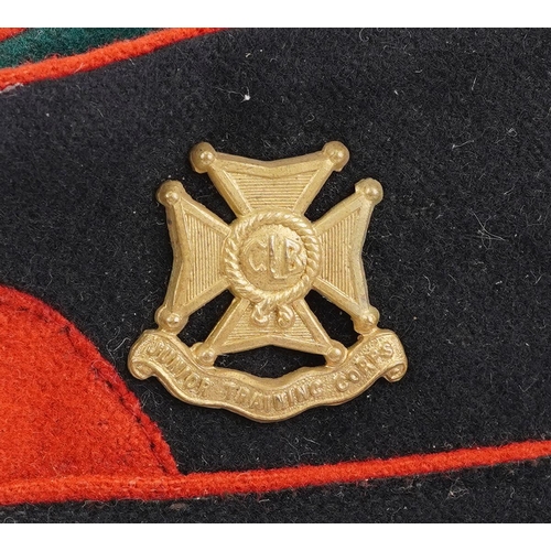 1857 - Two British military World War II side caps including a Junior Training Corps example previously bel... 