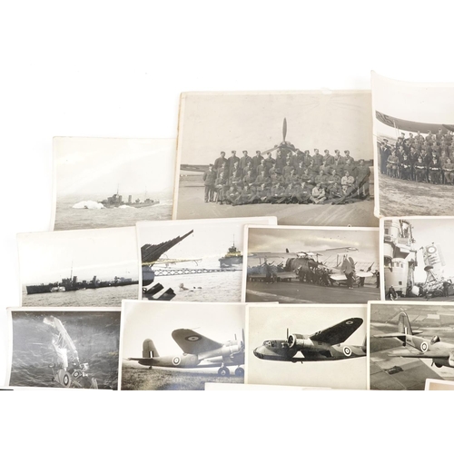 1855 - British military World War II black and white photographs and postcards relating to Evan David Verdl... 