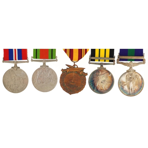 1810 - British military World War II and later Dunkirk five medal group including Elizabeth II Africa Gener... 