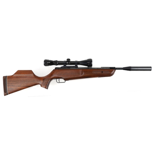 1917 - Theoben HE system .22 cal air rifle with Nikko silver crown 3-9 x 40 scope and field product protect... 