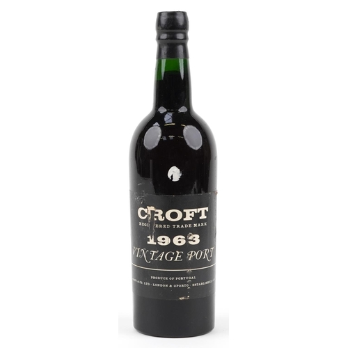 337 - Bottle of Croft 1963 vintage port