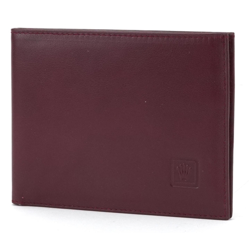 1661 - Gentlemen's Rolex red leather wallet