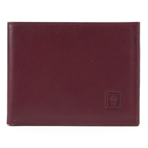 1661 - Gentlemen's Rolex red leather wallet