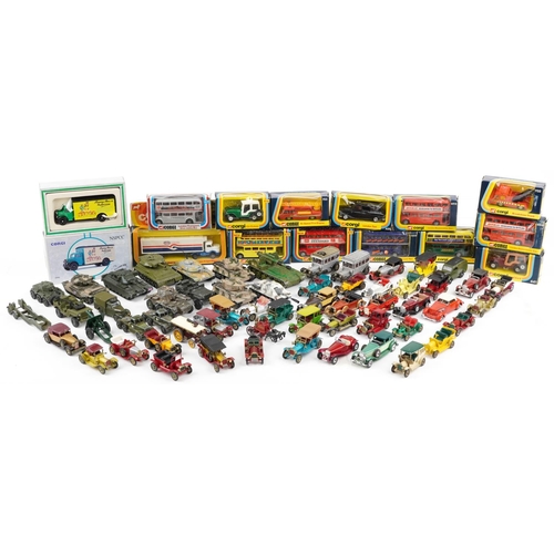 1626A - Vintage and later diecast vehicles, some with boxes including Corgi advertising and Dinky army vehic... 