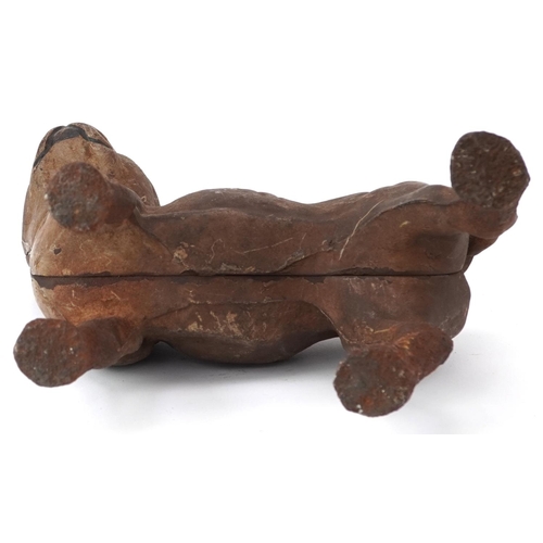 1478 - Cast iron French Bulldog, 25cm in length