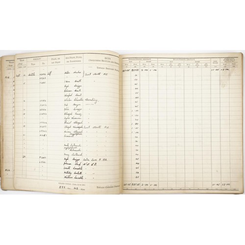 1853 - British military World War II Royal Air Force pilot's flying log book previously belonging to Sergea... 