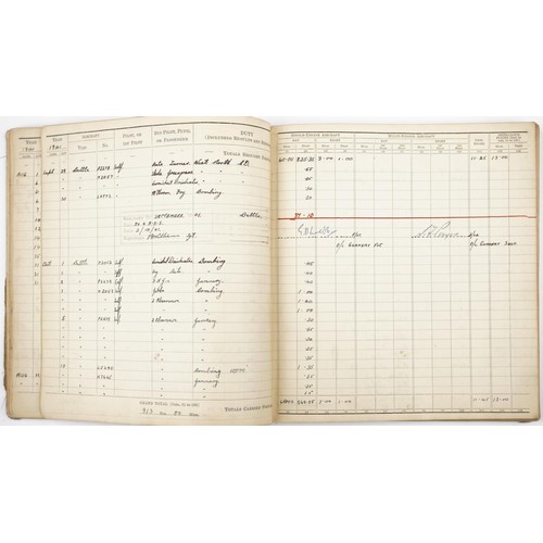 1853 - British military World War II Royal Air Force pilot's flying log book previously belonging to Sergea... 