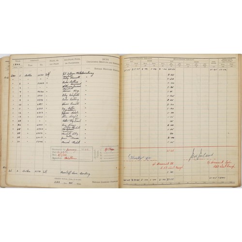 1853 - British military World War II Royal Air Force pilot's flying log book previously belonging to Sergea... 