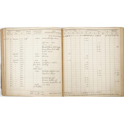 1853 - British military World War II Royal Air Force pilot's flying log book previously belonging to Sergea... 