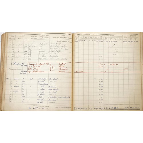 1853 - British military World War II Royal Air Force pilot's flying log book previously belonging to Sergea... 