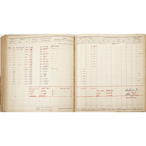 1853 - British military World War II Royal Air Force pilot's flying log book previously belonging to Sergea... 