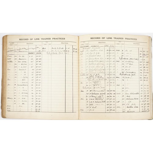 1853 - British military World War II Royal Air Force pilot's flying log book previously belonging to Sergea... 