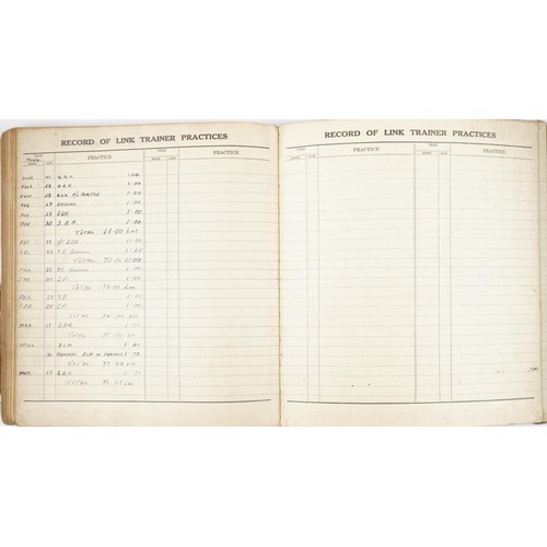 1853 - British military World War II Royal Air Force pilot's flying log book previously belonging to Sergea... 