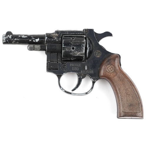 1920 - Vintage Italian Precise 880 starting revolver pistol, 16.5cm in length