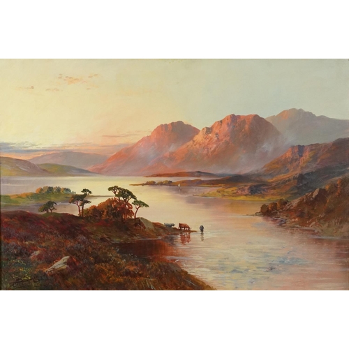 1029 - A B Davis - On Loch Awe, pair of early 20th century Scottish school oil on canvases, mounted and fra... 