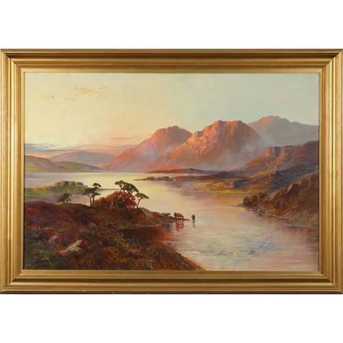 1029 - A B Davis - On Loch Awe, pair of early 20th century Scottish school oil on canvases, mounted and fra... 