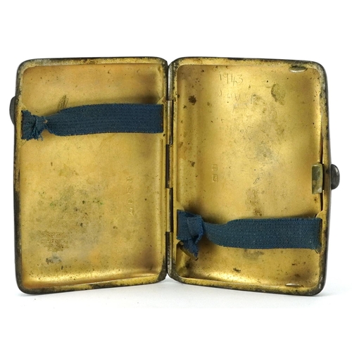 1837 - Royal Navy Volunteer Reserves 6th Division silver cigarette case and silver plated tankard engraved ... 