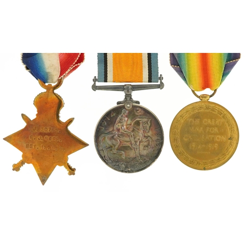 1805 - British military World War I Royal Navy trio awarded to J.30765.E.J.MAPP.A.B.R.N.