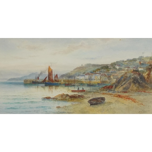 212 - Malcolm Crosse - St Mawes Falmouth and Oddicombe Beach Torquay, pair of early 20th century watercolo... 