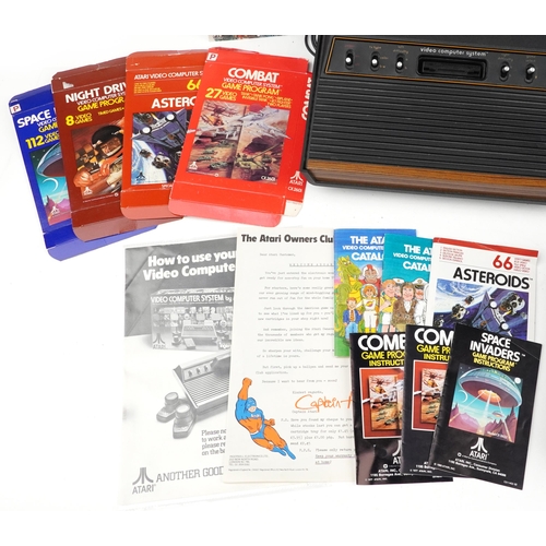 1599 - Vintage Atari video computer system with box model CX-2600