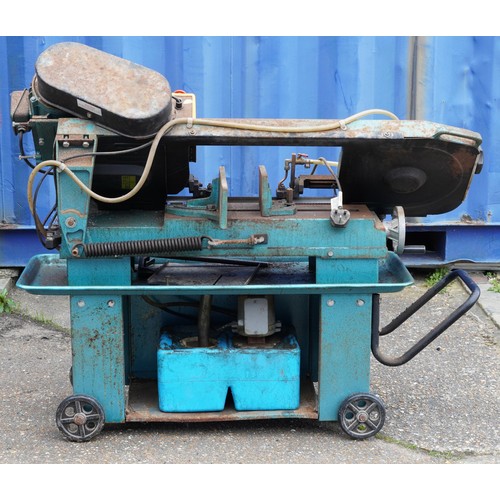 1135 - Clarke Seven inch metal cutting bandsaw, model CBS-7MH, serial number 9028160, 120cm wide