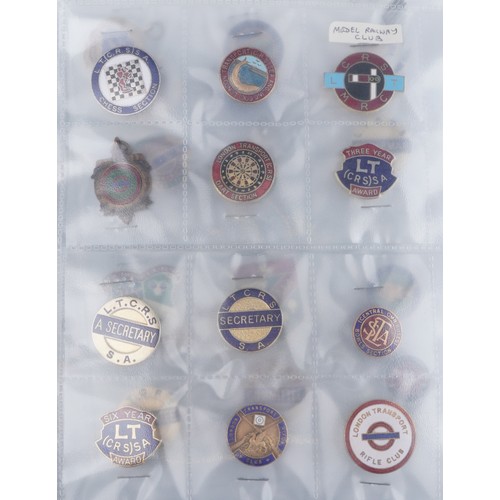 1728 - Large collection of automobilia and sporting interest badges and jewels, some arranged in an album a... 