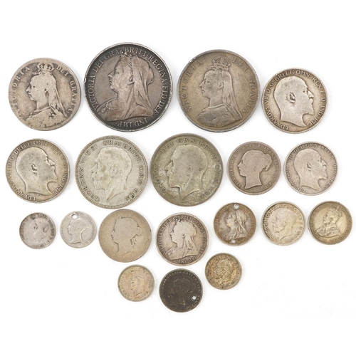 2074 - 19th century and later British and Australian coinage including 1895 and 1890 double florin, 149g