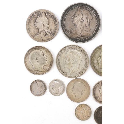 2074 - 19th century and later British and Australian coinage including 1895 and 1890 double florin, 149g