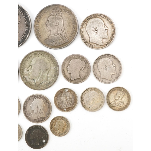 2074 - 19th century and later British and Australian coinage including 1895 and 1890 double florin, 149g